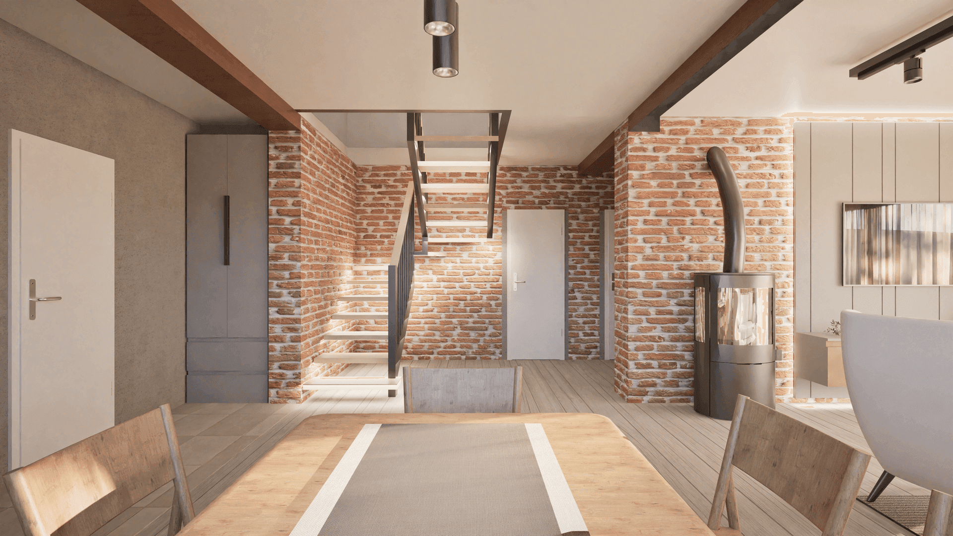 Industrialny salon - Zdjęcie 3